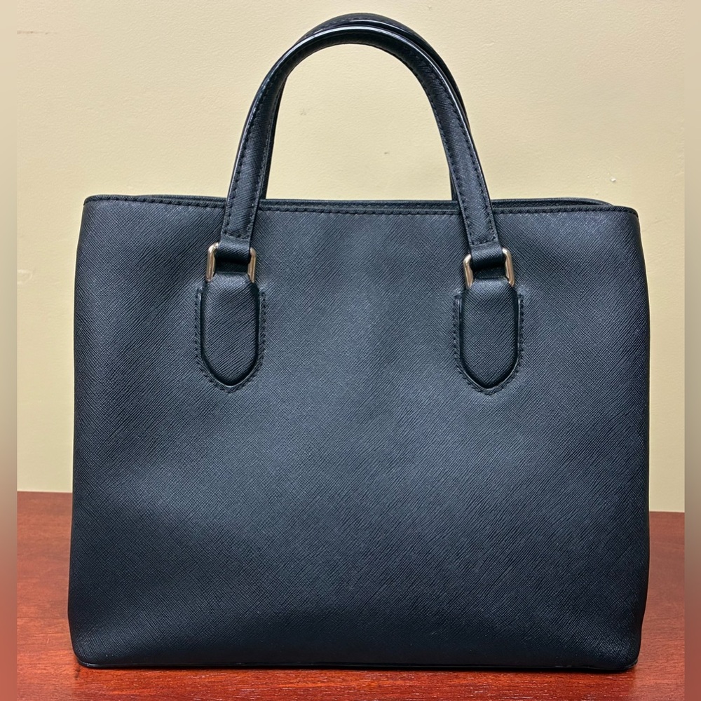 Kate Spade Laurel Way Evangeline Satchel – Black Saffiano Leather - Picture 8 of 11